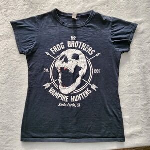 Frog Brothers Vampire Hunters T Shirt Ladies XL Lost Boys Santa Carla Horror Top